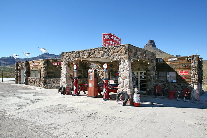 Cool Springs vintage gas station in Arizona