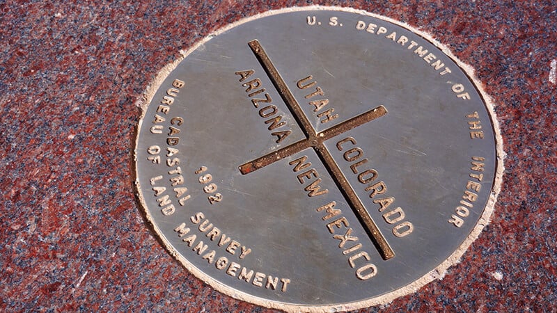 Four Corners Monument near Monument Valley (USA)