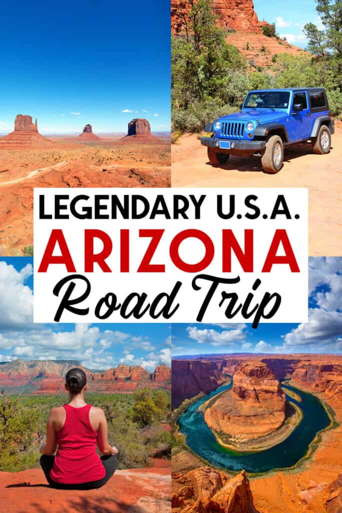 Plan a legendary Arizona Road Trip with this useful self-guided itinerary! You'll get to see all the Arizona bucket list destinations, with info on where to eat, what to do and how to plan your day!
