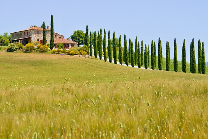 Stone house in the Tuscany countryside