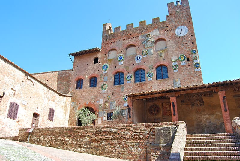 Ancient castle in Certaldo town (Tuscany)
