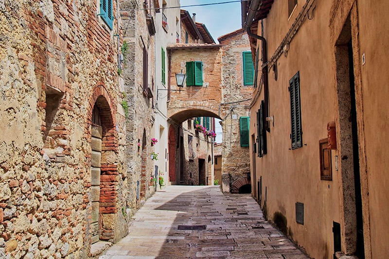 Romantic village in Tuscany