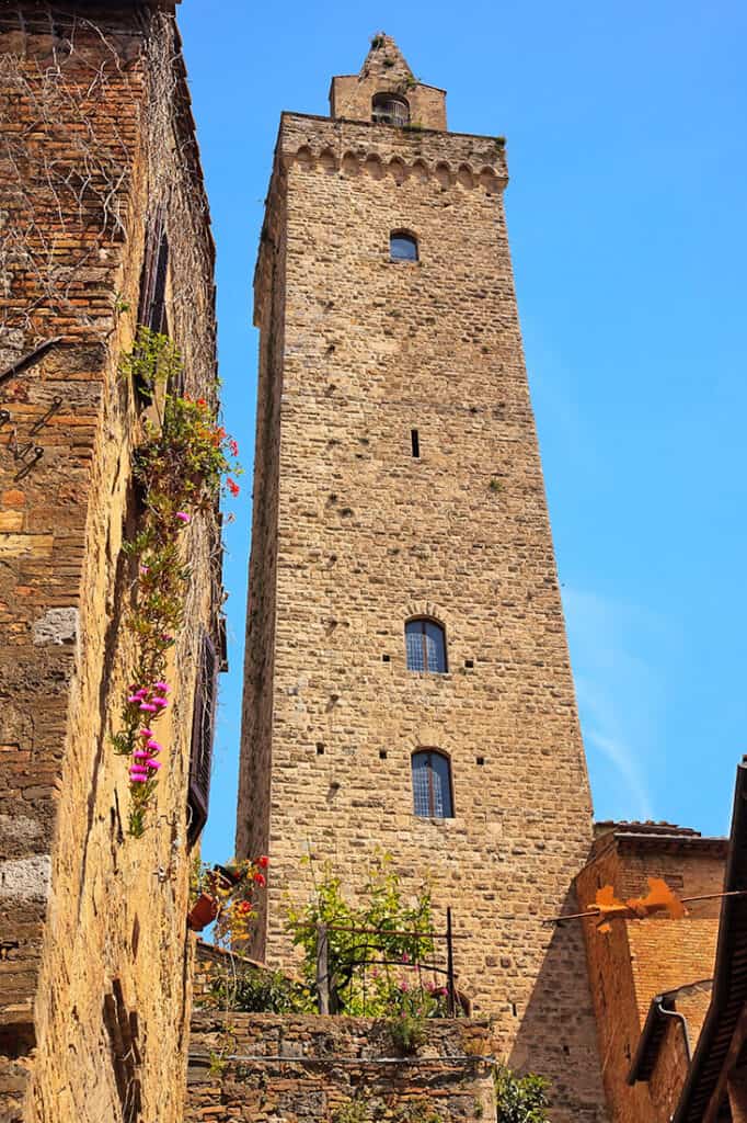 Medieval tower in San Gimignano (Tuscany)