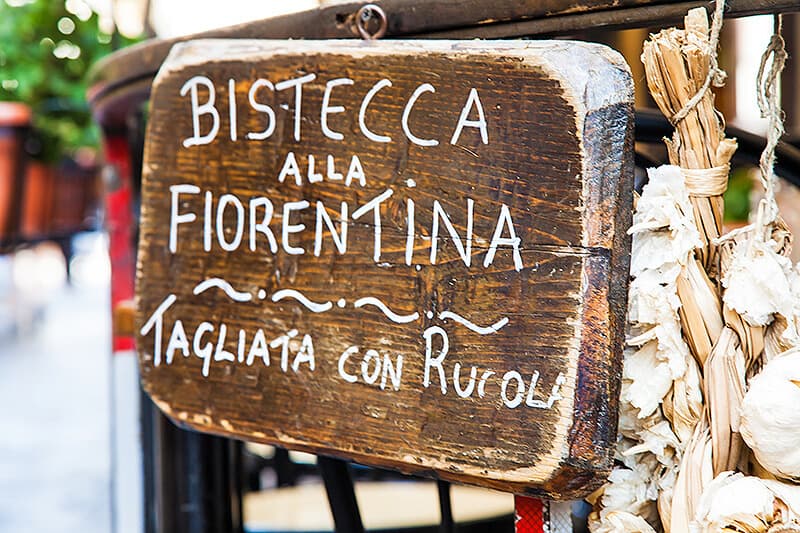 Bistecca alla Fiorentina sign