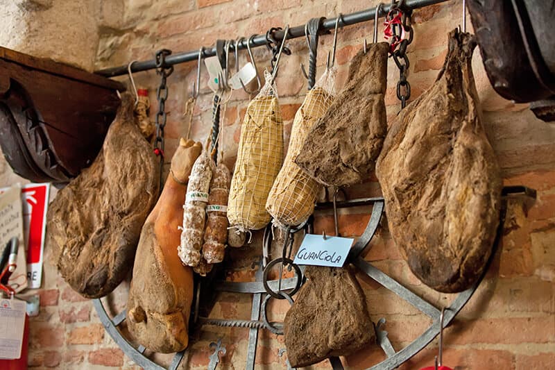 Tuscan cured meats in Italy