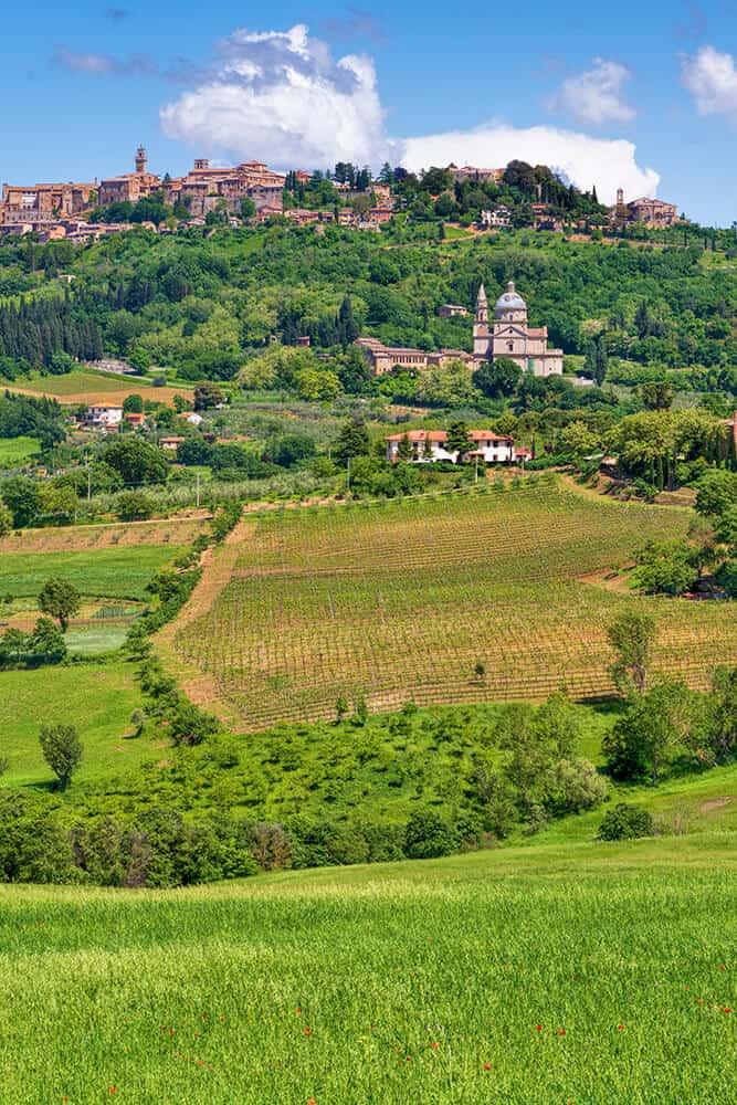 Tuscany villages in Italy