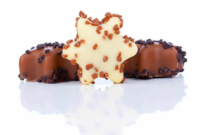 Star shaped chocolates