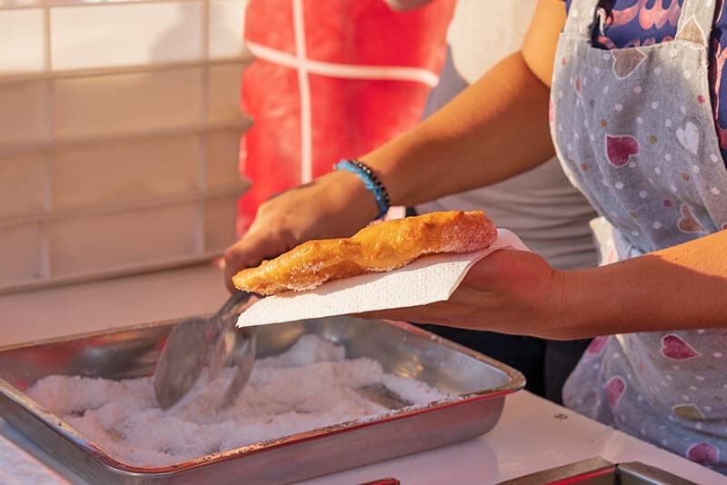 Fried Abruzzo pizza