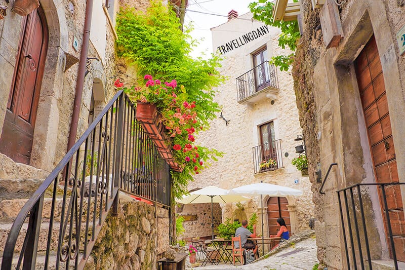 Small restaurant in an Abruzzo village