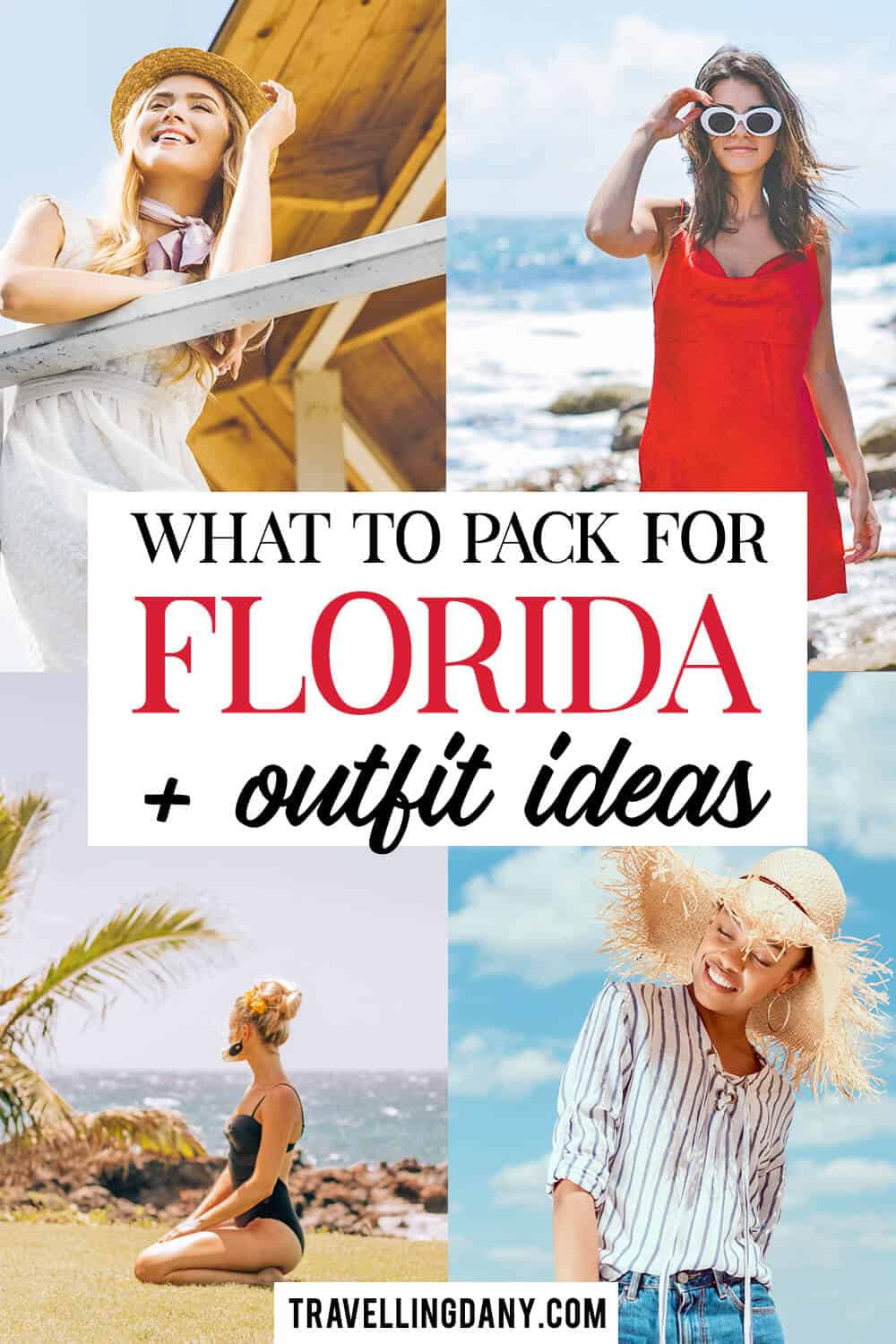 Guida facile alla valigia perfetta per un viaggio in Florida. Con info su ogni tipo di vacanza, in qualunque stagione! Assicurati di essere pronta, che sia per un viaggio di nozze a Miami, o per un weekend di relax a Key West!