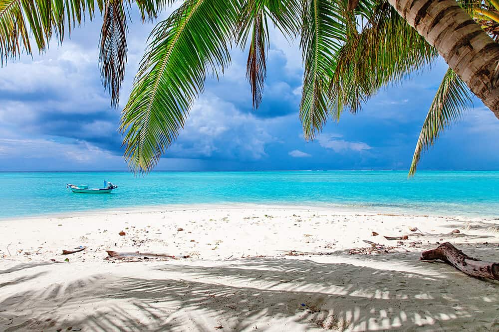 One of the hidden gems in Oahu: white sand beach