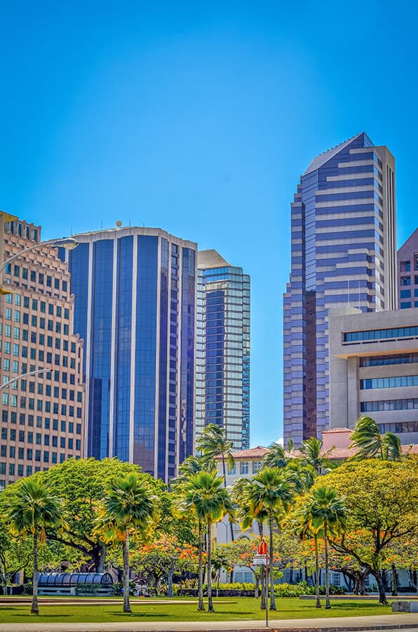 Skyscrapers in Honolulu, Oahu