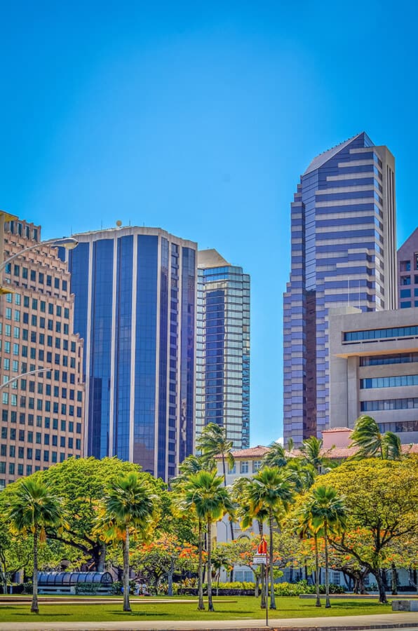 Skyscrapers in Honolulu, Oahu