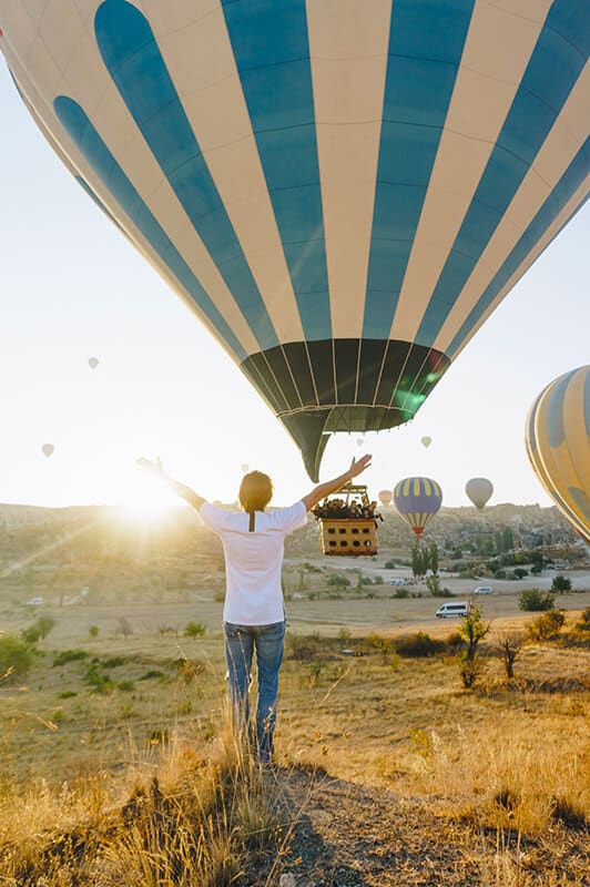 Hot air balloons