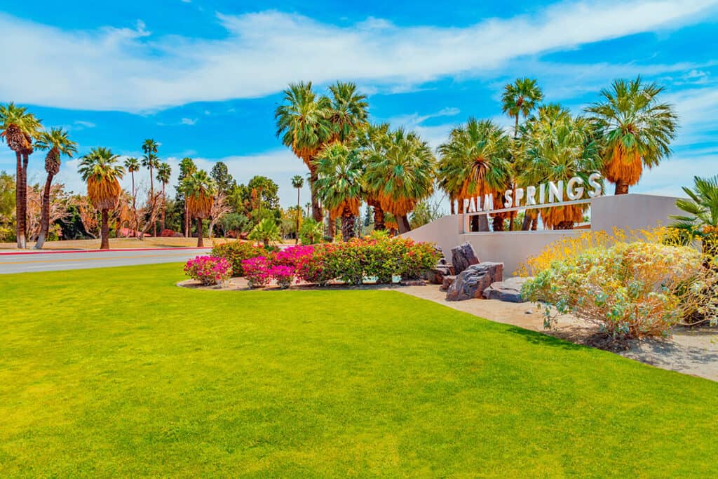 Cartello della città di Palm Springs