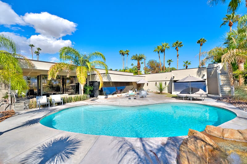 Turquoise pool in Palm Springs