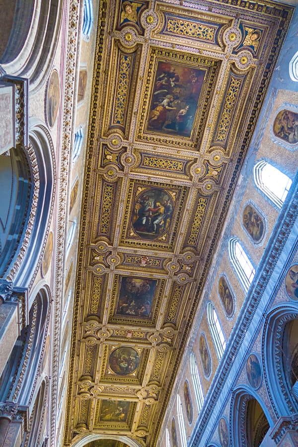 Duomo in Naples | Ceiling details