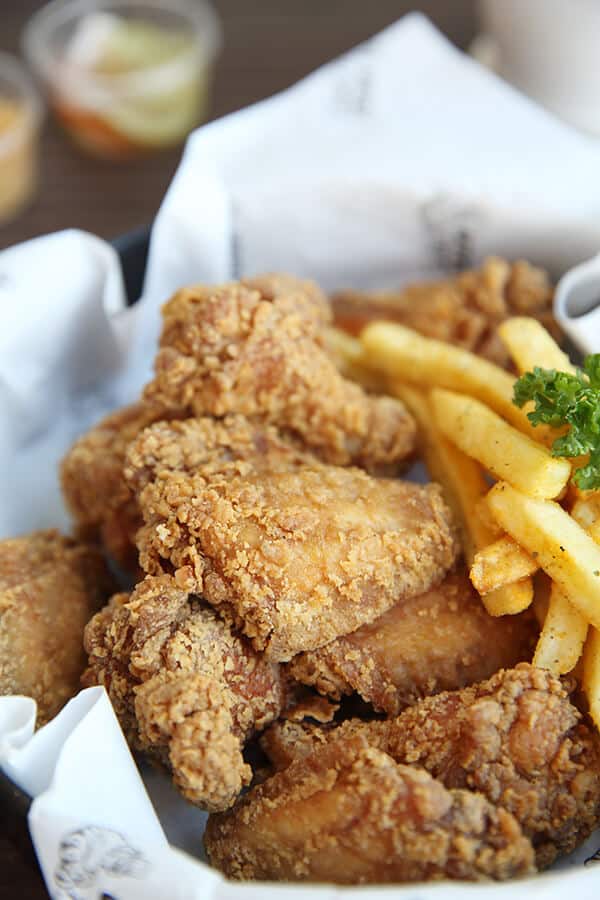 Chicken tenders and fries