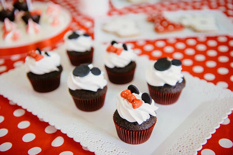 Minnie cupcakes at Disney World