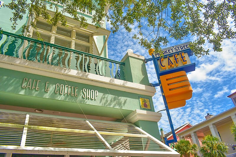 Pretty cafe at Magic Kingdom in Orlando