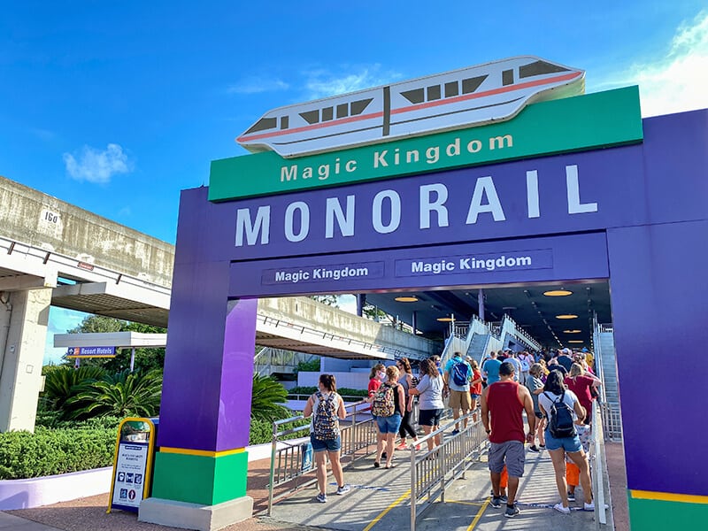 Monorail at Disney Magic Kingdom