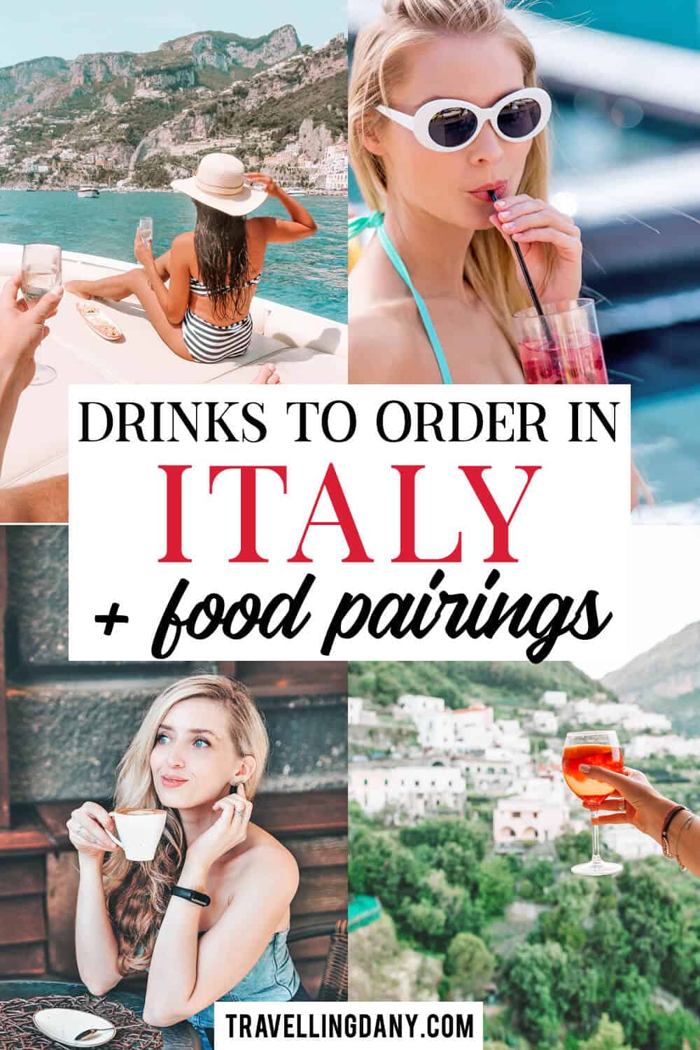 Discover the very best cocktails and drinks to order in Italy, with the help of a local! This ultimate drinking guide also covers the best food pairings for Italian wine and drinks. But there's much more!