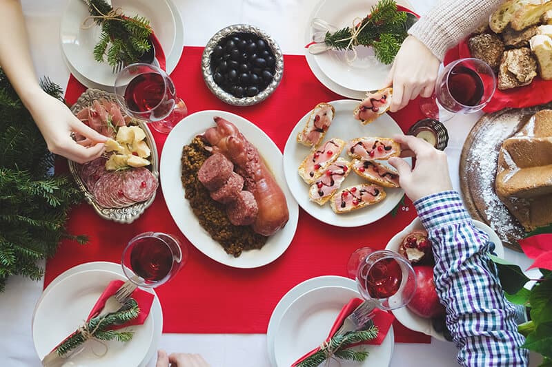 Lambrusco served with Emilia Romagna dishes