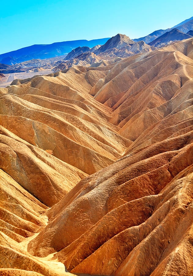 Zabriskie Point at Death Valley