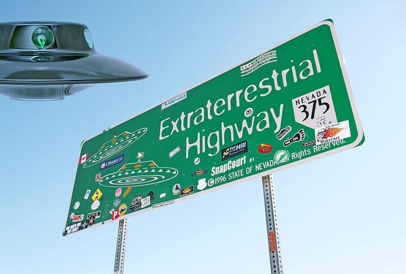 Cartello Extraterrestrial Highway 