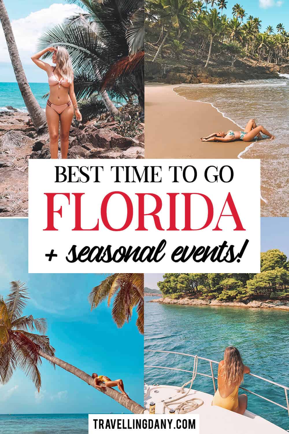 A useful travel guide to discover the best time to visit Florida and Florida Keys! It includes all the amazing seasonal Florida events, as well as weather conditions and tips for Florida packing!