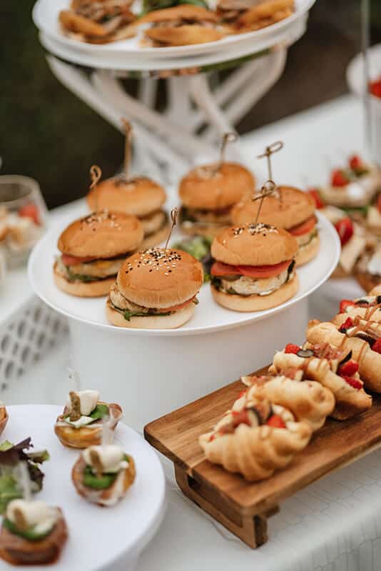 Display of foods at a fair