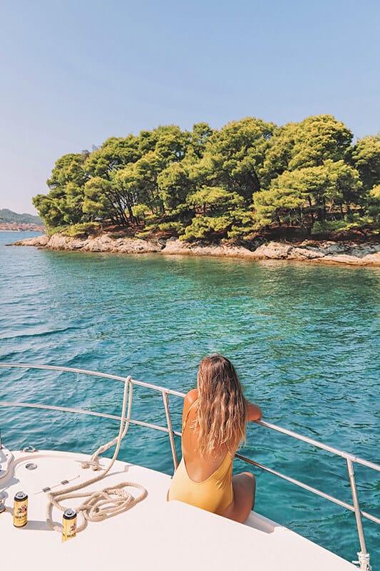 Girl on a boat in Florida