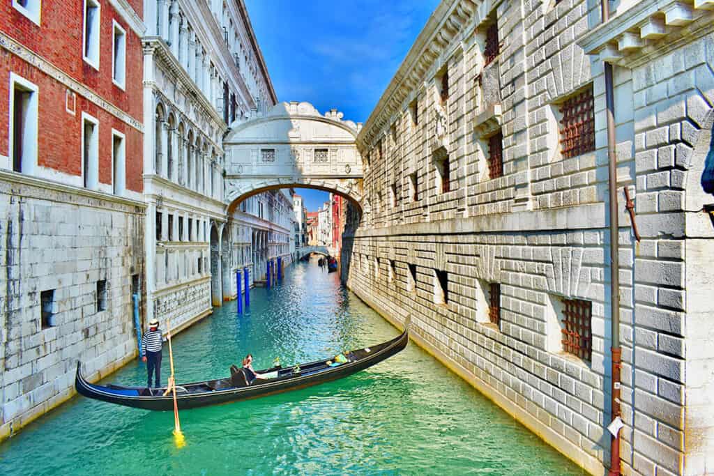 Gondola in a Venice canal