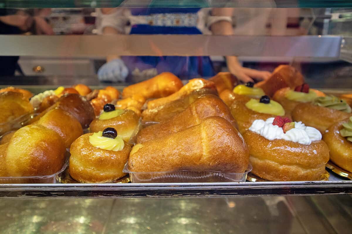 Traditional Neapolitan Babà pastry