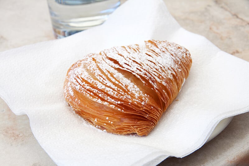 Neapolitan sfogliatella riccia