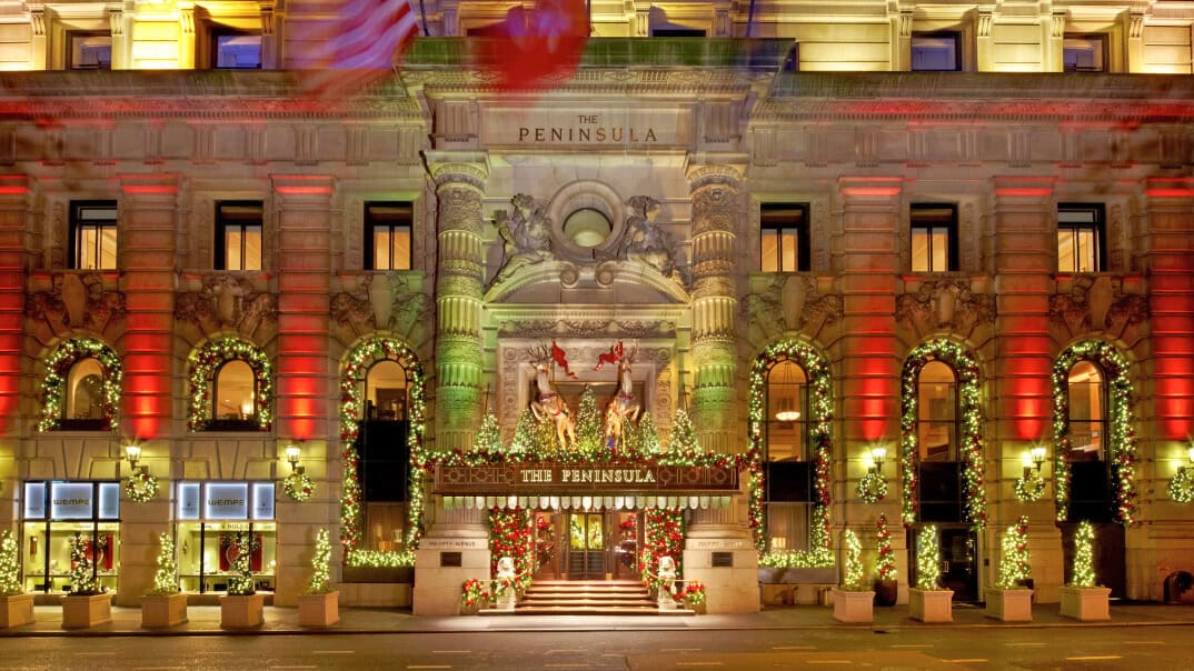 The Peninsula Hotel for the holidays