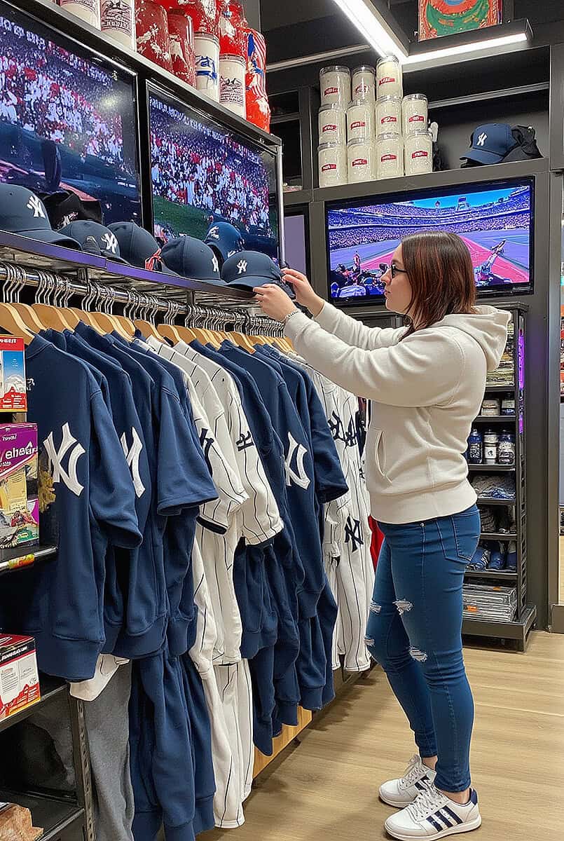 Dany at an official Yankees Store