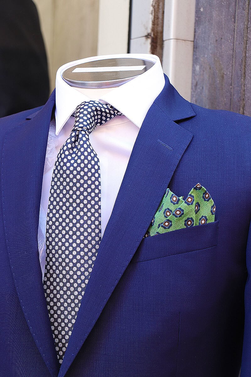Classic tie over a wedding dress for men