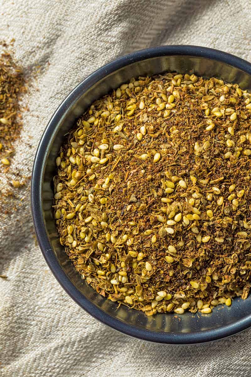 Dried pasta seasoning in a bowl