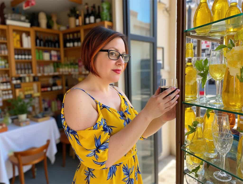 Dany on a limoncello taste experience