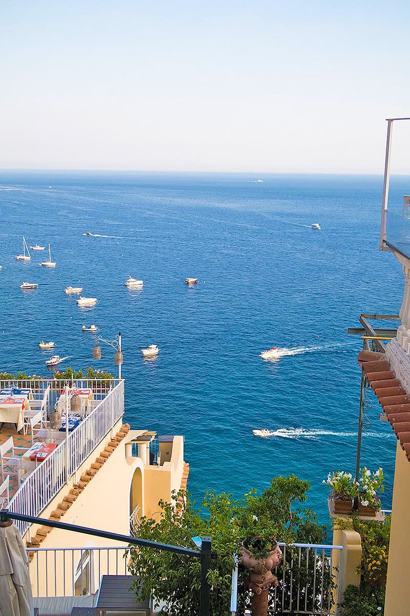 Boats off the Amalfi Coast