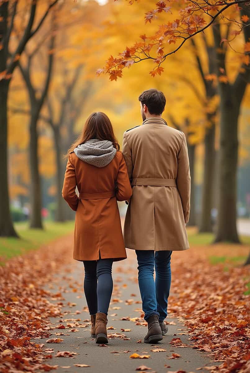 Fort Tryon Park date in the fall